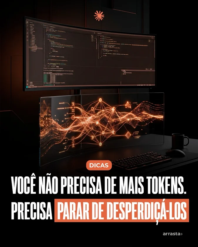 Publicacao sobre parar de desperdicar tokens em vez de comprar mais